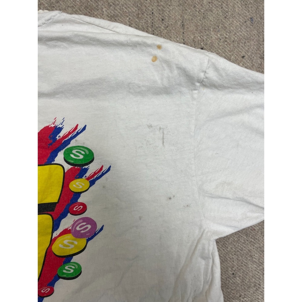Vintage Ernie Irvan Shirt men xl White 1990s nascar Skittles racing - Picture 8 of 9